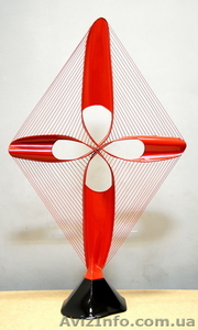 Скульптура из металла ’Красный цветок’ - авторская работа  #156307