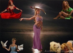 шоу-программа Евгении Иноземцевой - восточные танцы,  дрессированные голуби,  пес #152649