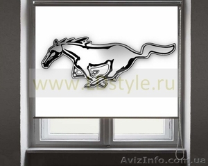 Рулонные шторы с нанесением рисунка ,  фотографии или логотипа  #143534