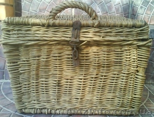 Плетеный старинный чемоданчик  #142403