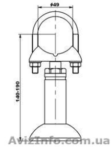 Кронштейн напольный для радиаторов,  доставка по Киеву и в регионы Украины #152822