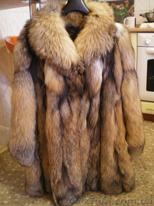 Шубку з чернобурки с рыжей лисой #153715