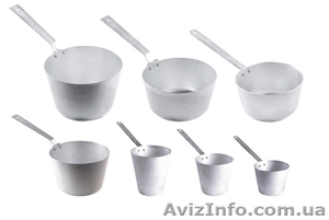 Алюминиевые ковши разных размеров. #147756