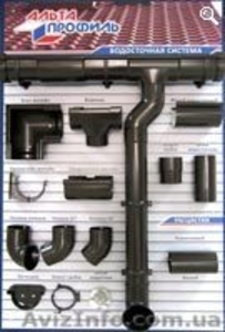 Водостоки в киеве цена, водосточная система Альта-Профиль монтаж, водостоки монтаж #142140