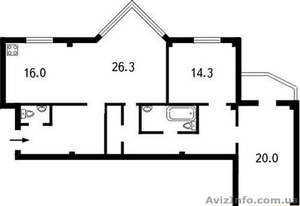 Курская,  13е,  новый дом,  110 м2,  3х комн,  лучгая цена!!! #183558