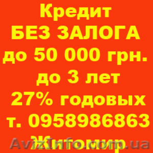 Кредит БЕЗ ЗАЛОГА до 50 000 грн. #168718