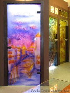 Стеклянные двери,  межкомнатные стеклянные двери #169310