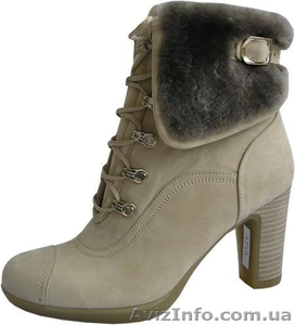 Ботинки,  натуральная кожа,  цигейка,  черные 36, 37 размеры #159567