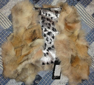 Натуральная меховая жилетка из кролика #164912