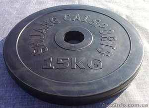 Блины обрезиненные 30 мм (от 1, 25 до 20 кг) #172339