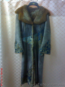 женская натур.дублёнка и муж.кожаная куртка #165888