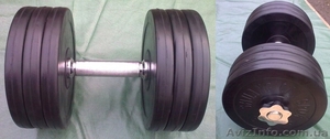 Гантели обрезиненные до 32, 5 кг  #172340