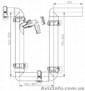 Сифон для сброса дренажа от кондиционеров HL136N (Hutterer & Lechner) #173571