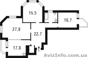 3х комн. 118 м2 с ремонтом в новом доме,  панорамный вид #183557