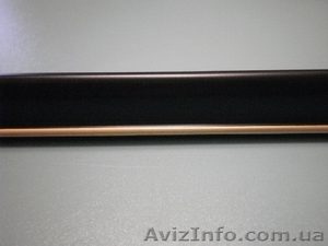 Продам пластиковый багет 15 мм черный с золотой полоской для изготовления рамок  #166588