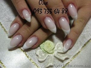 Наращивание ногтей на дому. гель. акрил.  #117043