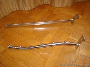 Торговое оборудование б/у:кронштейны, зеркало, полки #180831