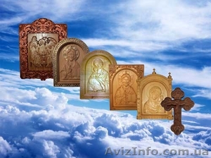 Резные иконы из натурального дерева #202317