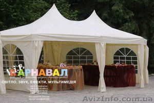 Прокат,  оренда весільний шатер Мілано J 1052,  садовий,  весільний павільон #202378