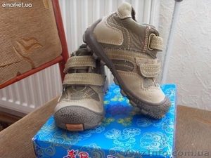 Осенние кожаные ботиночки р. 22,  по стельке 14, 5 см. #199646