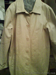 Продам женскую кожаную куртку, цвет - светло-бежевый #215148