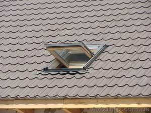 Металлочерепица,  черепица Монтеррей цена,  водосток, монтаж черепицы,  утепление #208375