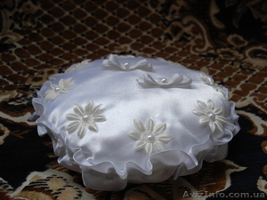 Свадебные аксессуары (подушечки для колец,  бокалы,  пригласительные) #213893