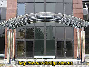 Навесы и козырьки,  с элементами ковки,  авторский дизайн и стилистика #191852