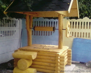 Домики для колодцев - металлические,  деревянные (сруб,  вагонка. Выполн #203967