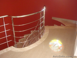 Перила,  поручни,  ограждения из нержавеющей стали и/ или черного металла #234299