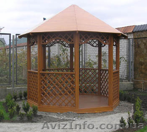 Бани, беседки, навесы, заборы из дерева. #233160