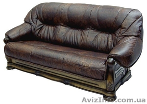 Ремонт мебели из натуральной кожи,  перетяжка,  покраска. Запорожье - Днепр. #234494