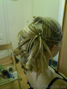сваебная,  вечерняя прическа на дому. Киев #233401
