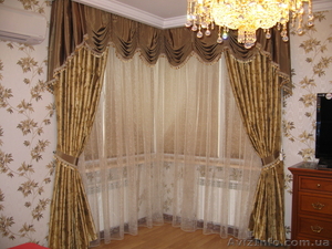 Пошив штор, подушек, покрывал, жалюзи, тканевые ролеты. #223451