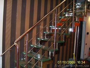 Дизайн хай-тек,  изготовление изделий из нержавеющей стали и стекла #224689