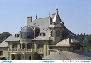 Битумная черепица(гибкая кровля) Тегола. OSB-3 плита,  водосток,  утеплитель. #237657