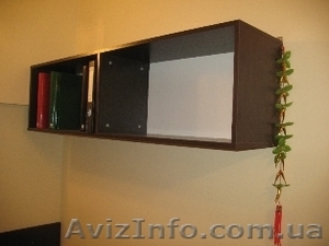 Полка книжная темная #228981