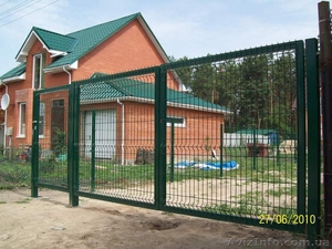 заборы, ограждения металлические, решетки, ступени, ворота, забор для спортплощадок #223880