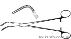 З-28 Зажим для бронха средний,  238 мм #261249