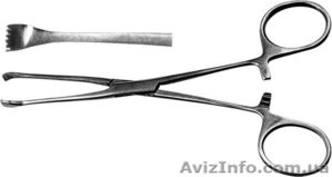 З-24 Зажим для захватывания кишечной стенки,  152 мм Алеса  #261248