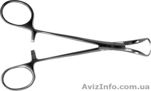 З-39 Зажим с кремальерой для операционного белья,  128 мм цапка #261260