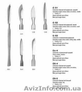 Со-4 Скальпель остроконечн средний Со 150х40 #261458