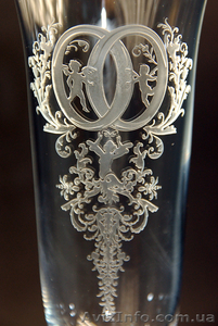 Гравировка свадебных бокалов,  бутылк шампанского  #265508