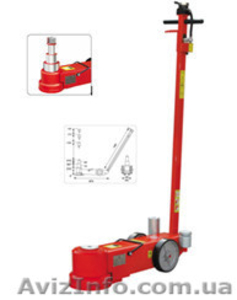 Пневмогидравлический подкатной домкрат  (трехступенчатый)  на 50, 75 тонн, TDL #272884