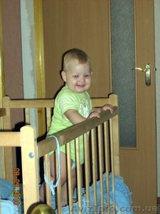 Кроватка деревянная с матрасиком #270691