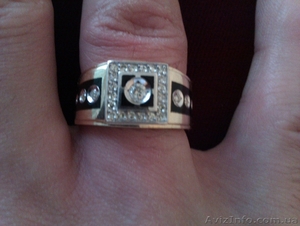 кольцо золотое с бриллиантами #274104