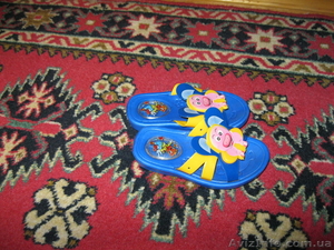 детские сининькие шлёпки #249251