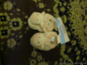 новые велюровые тапочки-пинетки #249247