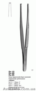 П-315 Пинцет хирургический общего назначения ПХ 150х2, 5  #261416
