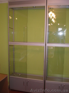 шкаф-витрина из стекла и алюминиевого профиля #268738